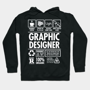 Graphic Designer "Hates Comic Sans" Funny Job Hoodie